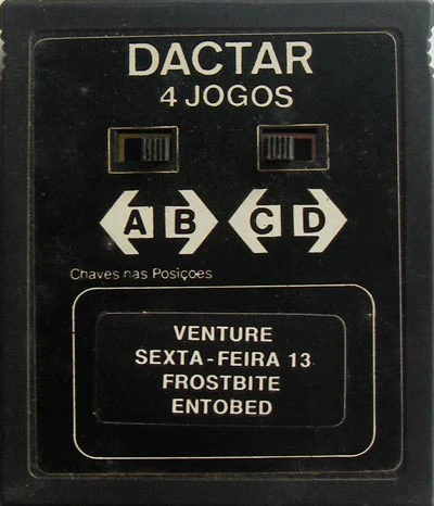 Cartucho com 4 games para Atari 2600