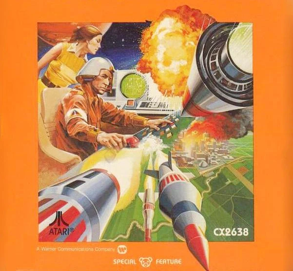 Missile Command Atari 2600 art