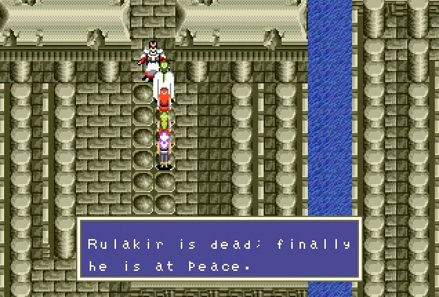 Phantasy Star III Rulakir derrotado