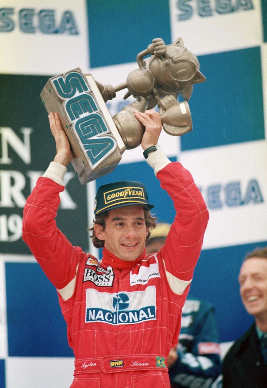 Senna troféu Donington 1993