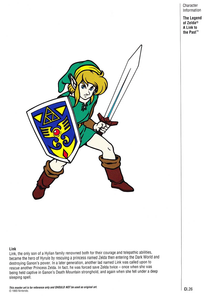 Nintendo Official Character Manual Link Perfil