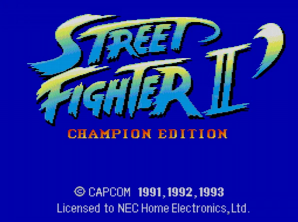 Street Fighter II CE - tela-título