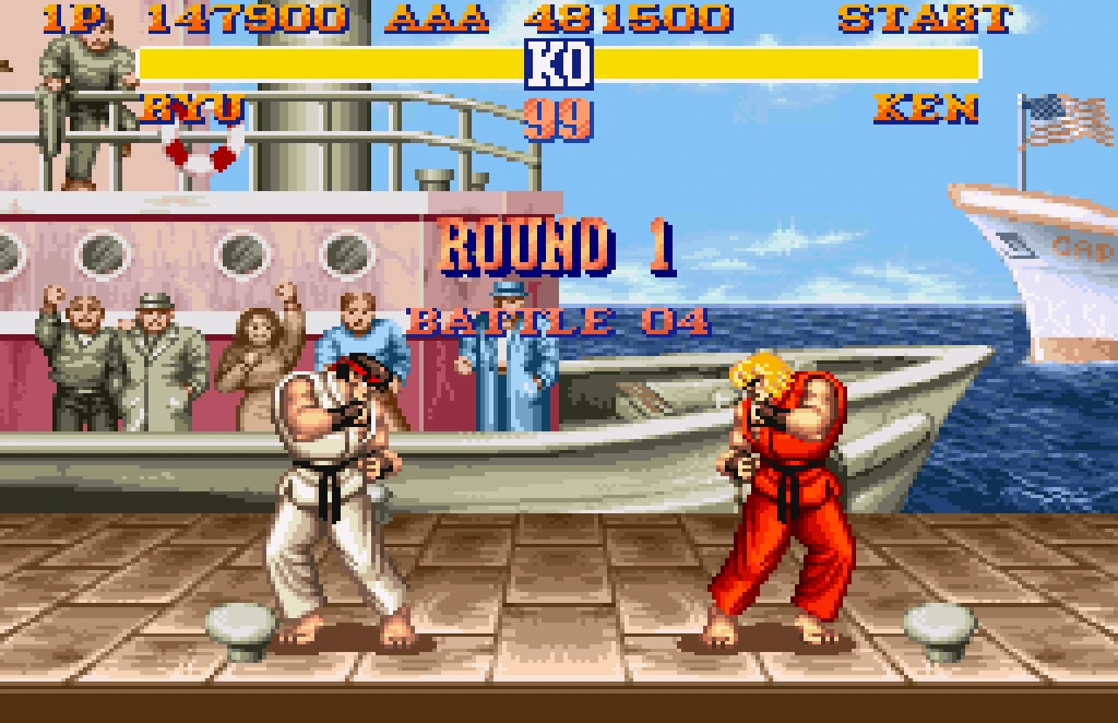 street fighter Ii snes ryu vs ken